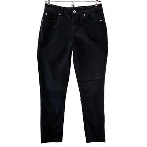 PRANA Women's Organic Cotton Straight Leg Mid-rise Jeans / Pants • 2 • black